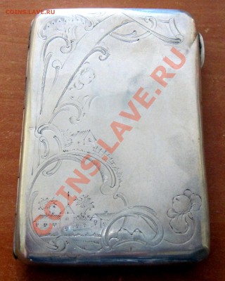 Портсигар серебро 84 пр штихель - 5