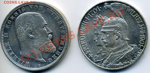 Пруссия, Гамбург серебро 5 марок 1903, 1908 - img697
