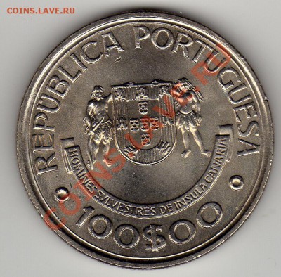 ПОРТУГАЛИЯ 100 ЭСКУДО 1989 КАНАРЫ ДО 17.05.12 В 22Ч (2290) - img296