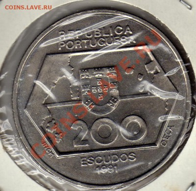 ПОРТУГАЛИЯ 200 ЭСКУДО 1991 НА ЗАПАД! ДО 17.05.12 22Ч (2298) - img300