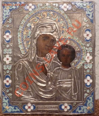 Икона ,оценка, серебро эмаль 1887 г - P1080391.JPG