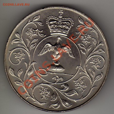 Великобритания крона 1977 Серебр.юбилей до 21.05-22ч (1886) - img422