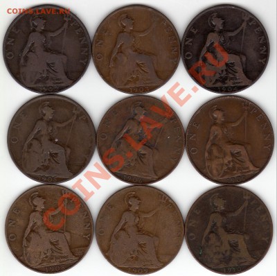Великобритания пенни 1902-1910 (9шт.) до 21.05.12-22.00ч - img465