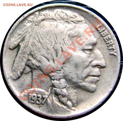J59 США 5¢ 1937 Buffalo Nickel VF до 23.05 в 22°° - J59 Buffalo 1937_2