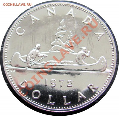 J70 Канада 1$ 1972 "Вояджер" Proof-Like  до 24.05 в 22°° - J70 1$ Canada PL 1972_1