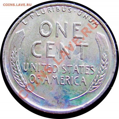 J75 США 1¢ 1943 стальной цент UNC до 24.05 в 22°° - J75 1 c 1943_2