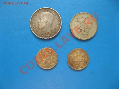 Монеты Швеции: 1 крона, 50 орё, 25 орё и 25 орё - IMG_2139.JPG