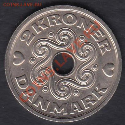 Дания 2 кроны 1992 до 21.05.2012 21-00 - Дания 2 кроны 1992 а