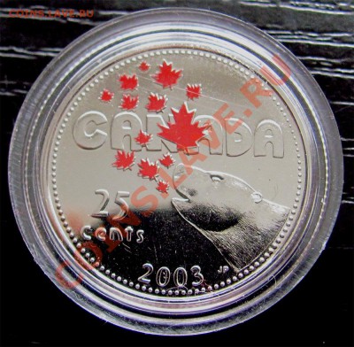 J92 Канада 25¢ 2003 цветной куотер Canada Day 26.05 в 22°° - J92 25c 2003p 2003 Canada Day_2