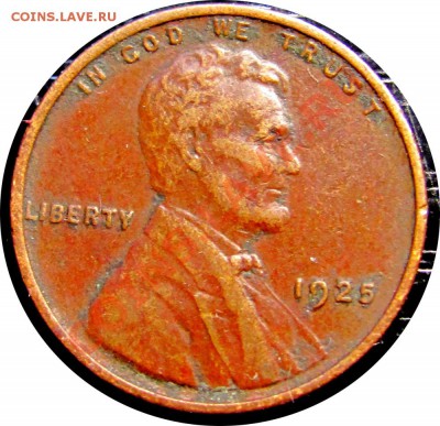 K02 США 1¢ 1925 USA Lincoln Cent до 27.05 в 22°° - K02 USA 1 cent 1925_1