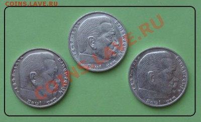 Германия 2 марки 1937, 38, 39 гг. до 24.05.2012 в 23.00 мск - 2 марки 3 шт. ав