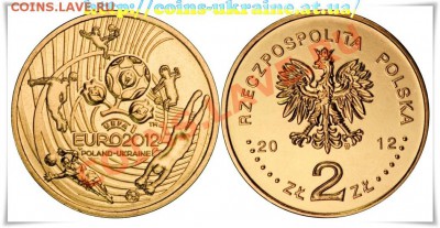 ФУТБОЛ на монетах МИРА - 2_zlotykh_evro_2012