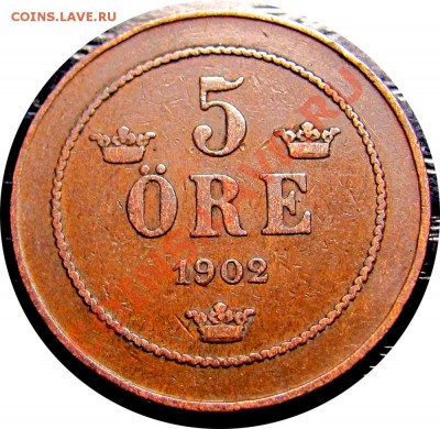 K06 Швеция 5 öre 1902 до 28.05 в 22°° - K06 5 ore 1902_1