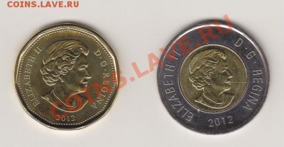 КАНАДА 2012 НОВИНКА!!! 1 и 2 доллара (из роллов) - канада_0002