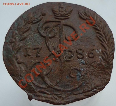 Полушка 1786 ем - P1010943