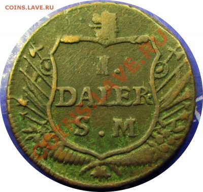 K24 Швеция Daler 1717 Karl XII до 31.05 в 22°° - K24 1 Daler 1717_3