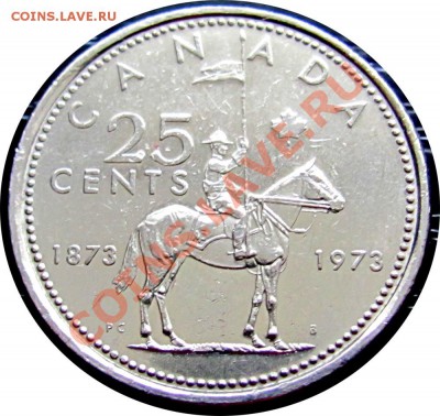 K25 Канада 25¢ 1973 Королевская полиция до 01.06 в 22°° - K25 25c 1973_1