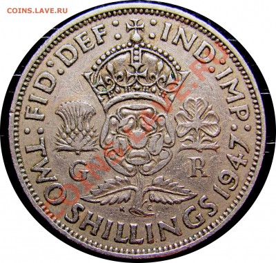 I02 2 шиллинга 1947 до 01.06 в 22°° - I02 Sale 2 shillings 1947_2