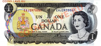 K30 Канада банкнота 1$ 1973 Lawson EAJ UNC до 01.06 в 22°° - K30 1$ 1973 UNC_1