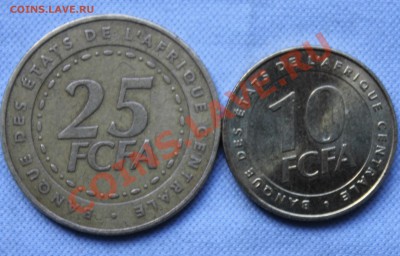 ЦЕНТРАЛЬНАЯ АФРИКА 10 и 25 франков 2006г.до 1.06.12г.в 22-00 - IMG_0355.JPG