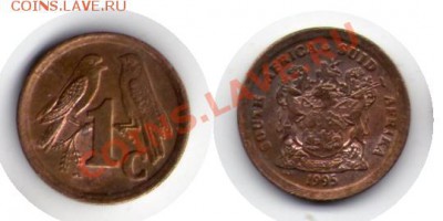 >L< South Африка 1 цент 1995 до 2.06.12 21:00 - South Африка_1_цент_95