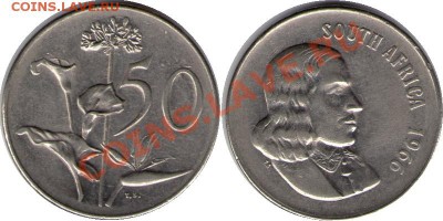 >L< South Африка 50 центов 1966 до 2.06.12 21:00 - South Африка_50_центов_66