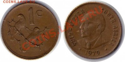>L< Suid Африка 1 цент 1979 до 2.06.12 21:00 - Suid Африка_1_цент_79