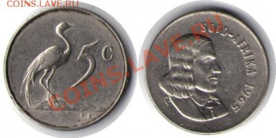 >L< Suid Африка 5 центов 1965 до 2.06.12 21:00 - Suid Африка_5_центов_65