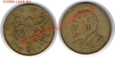 >L< Кения 5 центов 1968 до 2.06.12 21:00 - Кения_5_центов_68