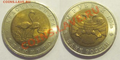 Красная Книга - КОМПЛЕКТ 15 МОНЕТ UNC   31.05.2012 22-00 Мск - Ю1994 - 50 рублей. Фламинго