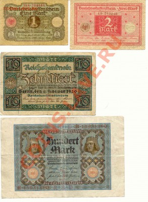 Германия 1,2,10,100 марок до 30.05.12 21-00(мск) - Germany_5_1