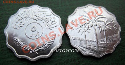 Монеты Бл. Востока и Сев. Африки UNC наборами и отдельно - 06 ИРАК 5 филс 1975 г. UNC = 30.JPG