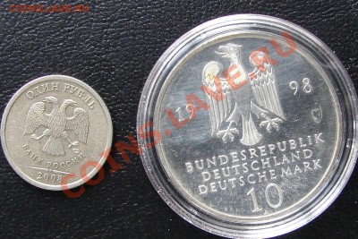 фото-конкурс монет Германии - 10 м 1998 300 лет 2