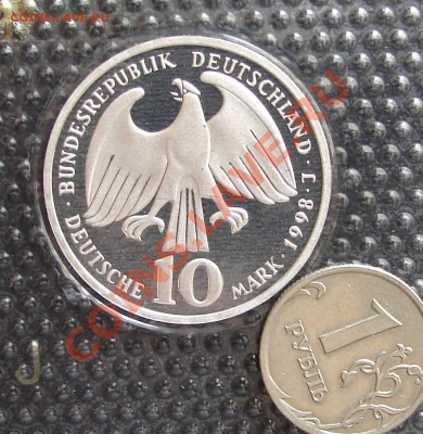фото-конкурс монет Германии - 10 м 1998 Голубь 2