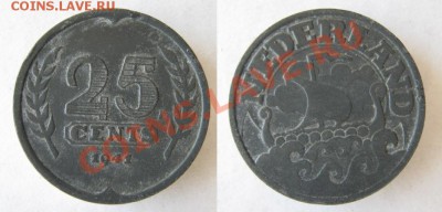 Разная инострань - Нидерланды 25 центов 1941