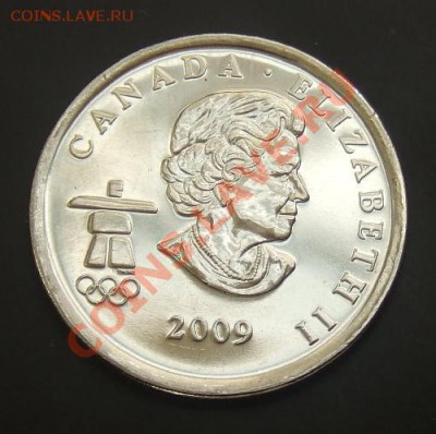 КАНАДА 25 центов (2009) Лыжн. спорт 03.06. (21.30) - Канада 25 ц. (2009) Лыжные гонки А