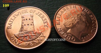  - 20 Джерси 1 пенни 2008 г. UNC = 15 руб. (от 5 шт. по 13.50 руб.).JPG