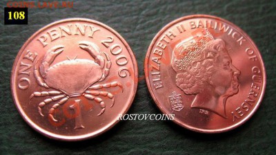  - 19 Гернси 1 пенни 2006 г. UNC Крупный портрет = 15 руб. (от 5 шт. по 13.50 руб.).JPG