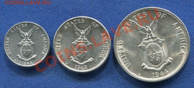 50,20,10 сентаво Филиппины 1944-45 до 02.06.12.  22.00.мск - kk69