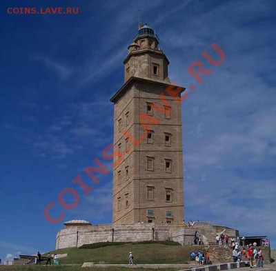 Монеты с Корабликами - Faro Torre Hercules La Coruna