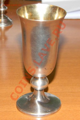 Рюмки -----2шт  серебро 84 и 916 пробы. - 111 171
