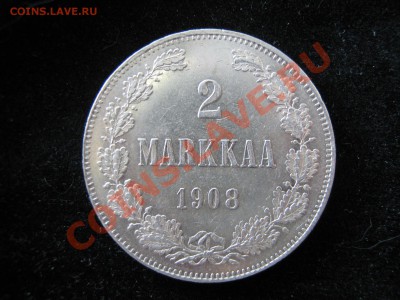 Русская Финляндия 2 марки 1908 г. в сохране. Оценка. - Изображение 11304