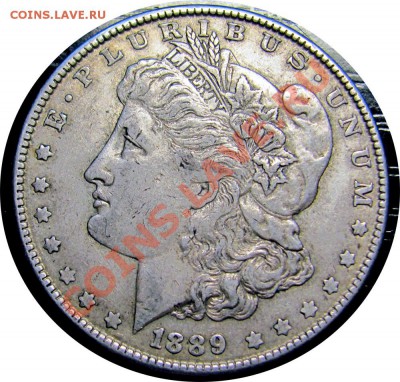 K56 AG США Morgan Dollar 1889 VF-XF до 07.06 в 22°° - K56 США Morgan Dollar 1889 VF-EF_1
