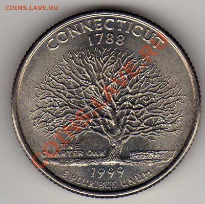 США 25 центов 1999 Коннектикут до 06.06.12 в 22.00мск (2533) - img008