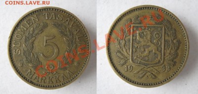 Финляндия 5 марок 1933 до 07-06-12 22-00 - Финляндия 5 марок 1933