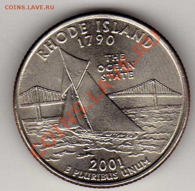 США 25 центов 2001 Род-Айленд до 06.06.12 в 22.00мск (2533) - img010