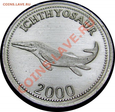 K78 Канада жетон Тирелл. Музея Ихтиозавр (бел.) 9.06 в 22°° - K78 Ichthyosaur White_1