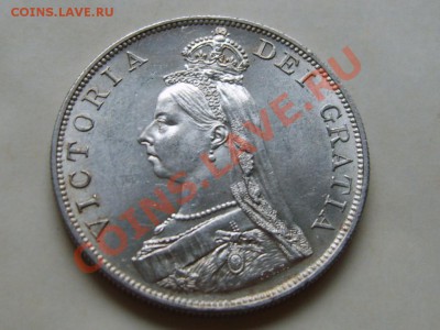 Англия (2й флорин и крона 1887г) отличные - 2262555296