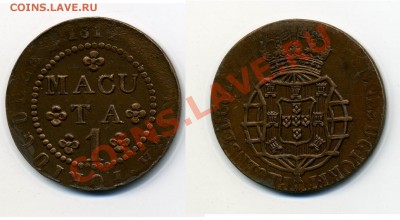 1 макута 1814 х 2 шт. Португальская Африка - M