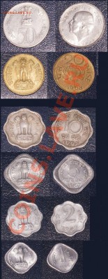 Индия подборка из 6 монет 1964-68 до 11.06.12 22:00 - 2